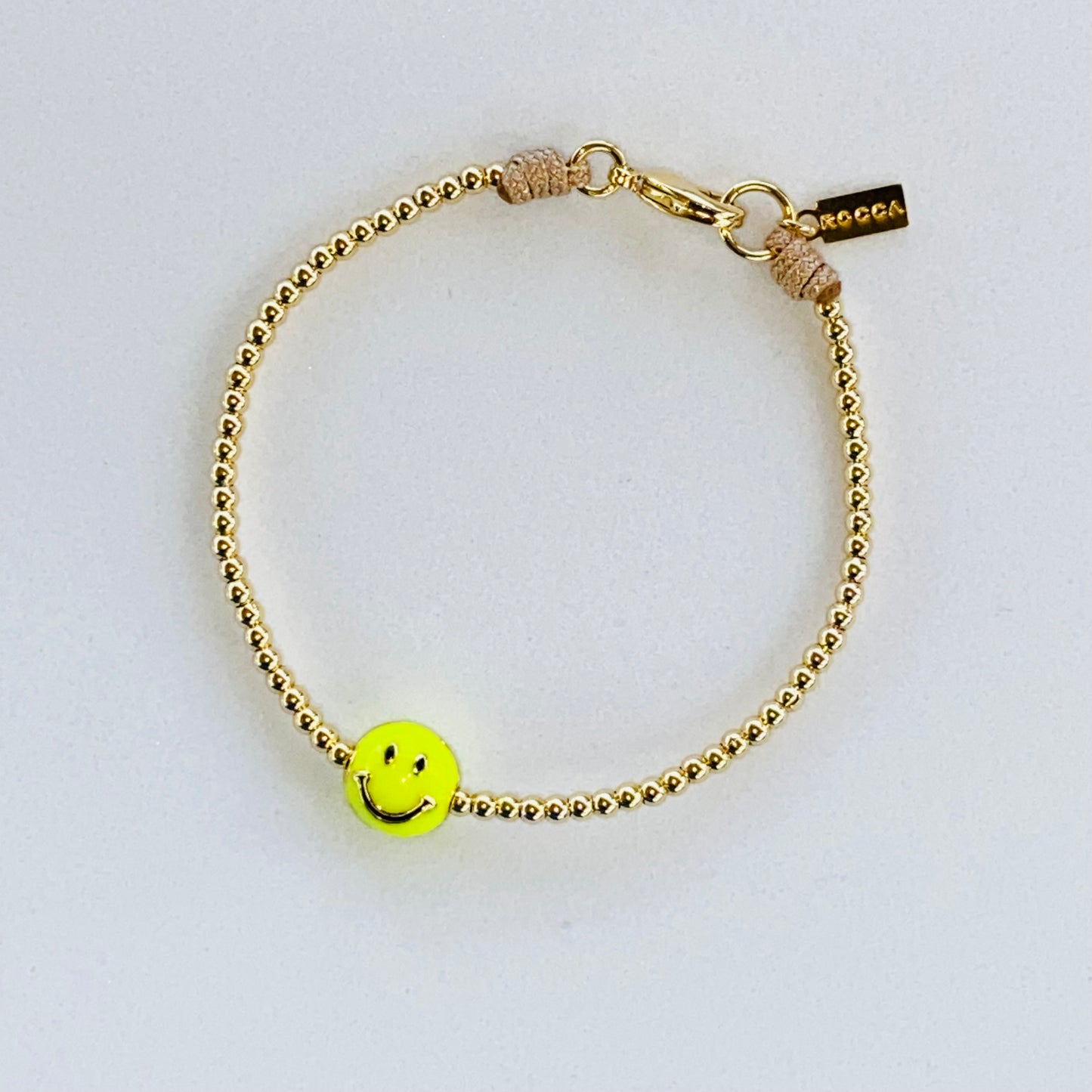 π "Happy Point" Tennis Bracelet β Optic Yellow Charm | 6.75" - SKU # 5200041